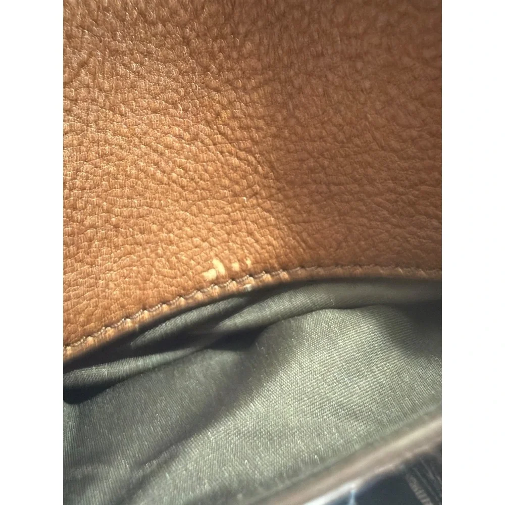 Fossil Evan Commuter Brown Leather Messenger Bag Laptop Briefcase Crossbody